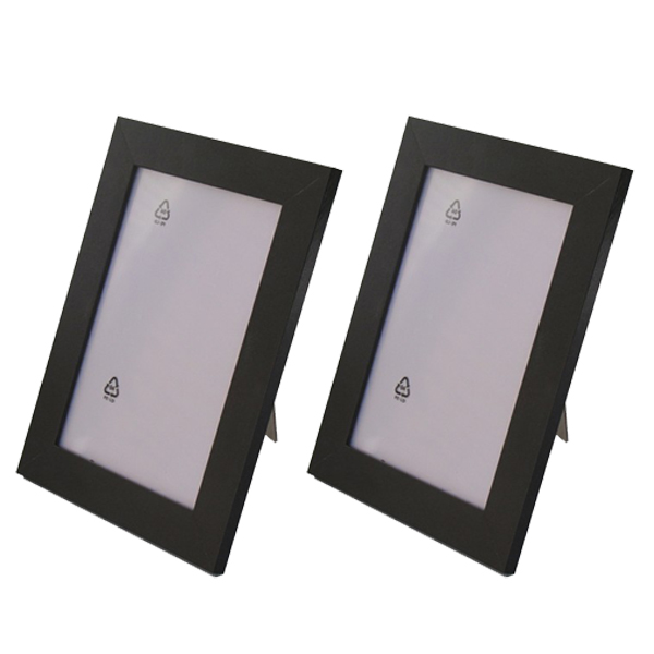 Cadre photo noir (lot de 2) 10x15