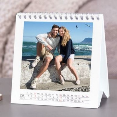 Calendrier de bureau carr