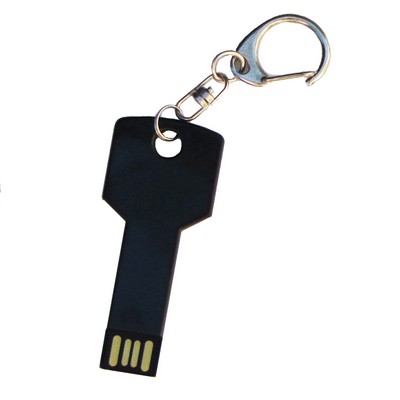 Cl USB noir 8Gb avec mousqueton