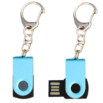 Mini porte-cls USB - 8Gb bleu-noir