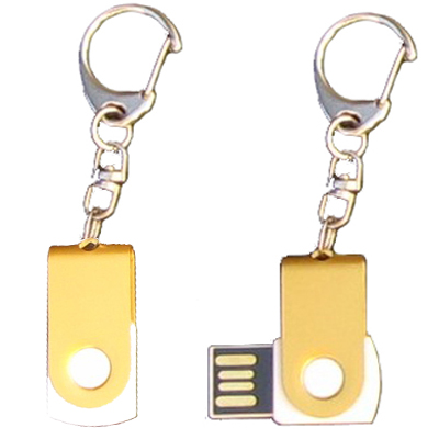 Mini porte-cls USB - 8Gb dor-blanc