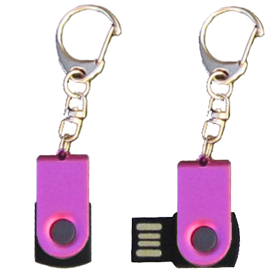 Mini porte-cls USB - 8Gb mauve-noir
