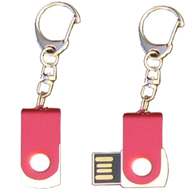 Mini porte-cls USB - 8Gb rouge-blanc