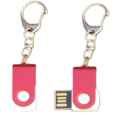 Mini porte-cls USB - 8Gb rouge-blanc
