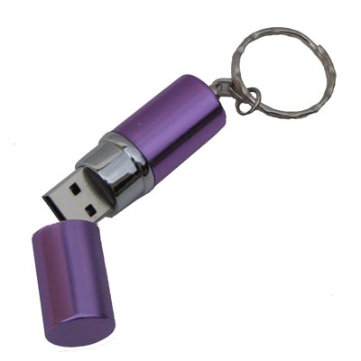 Porte-clef USB 8Gb tube rouge  lvres