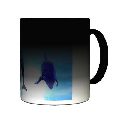 Mug photo magique Noir personnalis