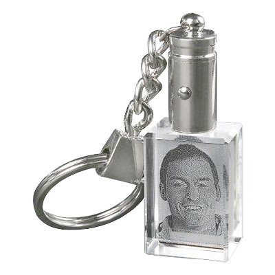 Porte-clefs cristal grav